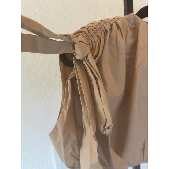 Andrea Iyamah | Halima Cotton-Blend Cropped Top - Picture 6 of 9